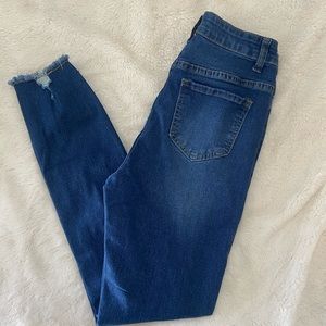 SHEIN High Waisted Ripped Jeans